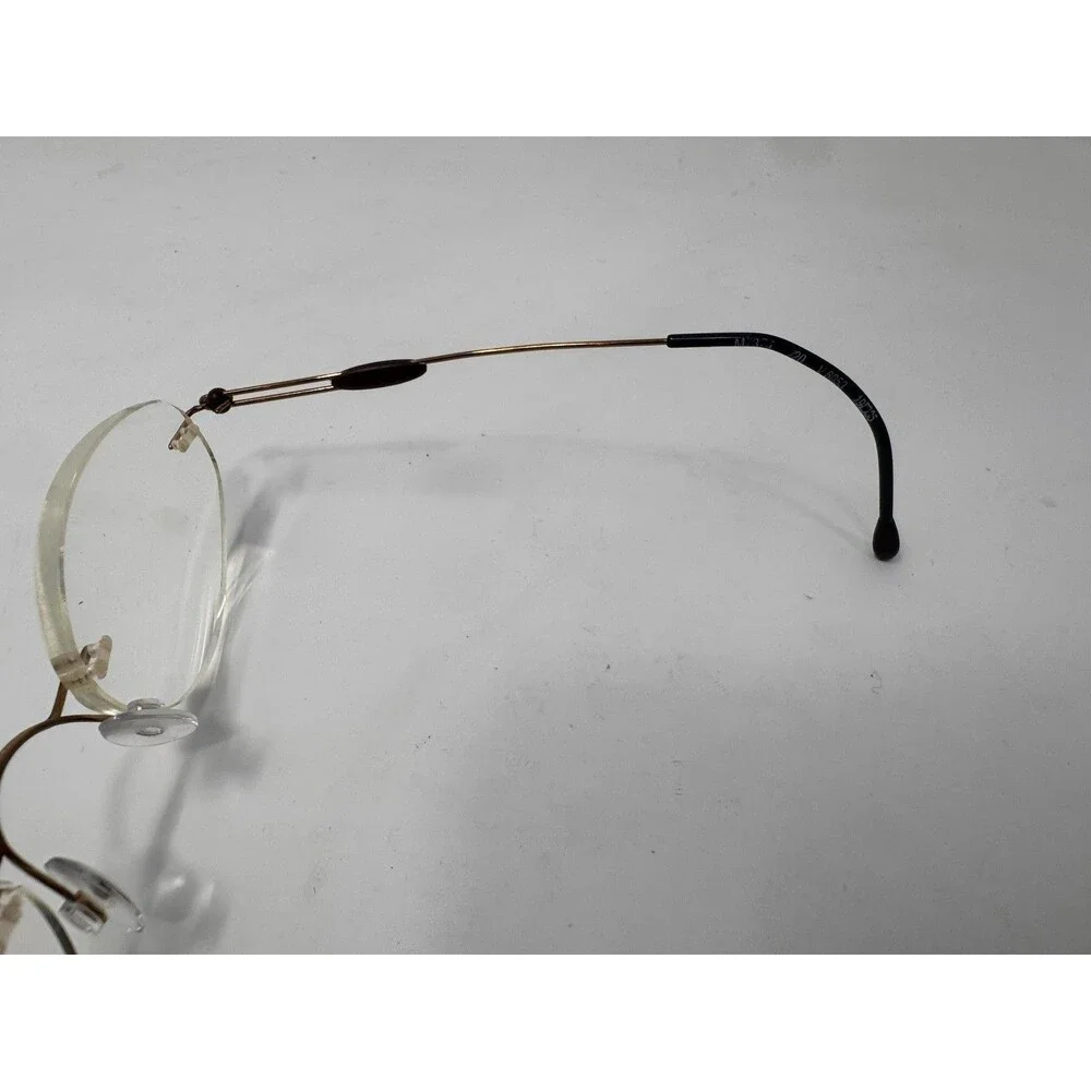Silhouette M7374 6053 Rimless Eyeglass Frames Gold 19-35-135 Austria Authentic